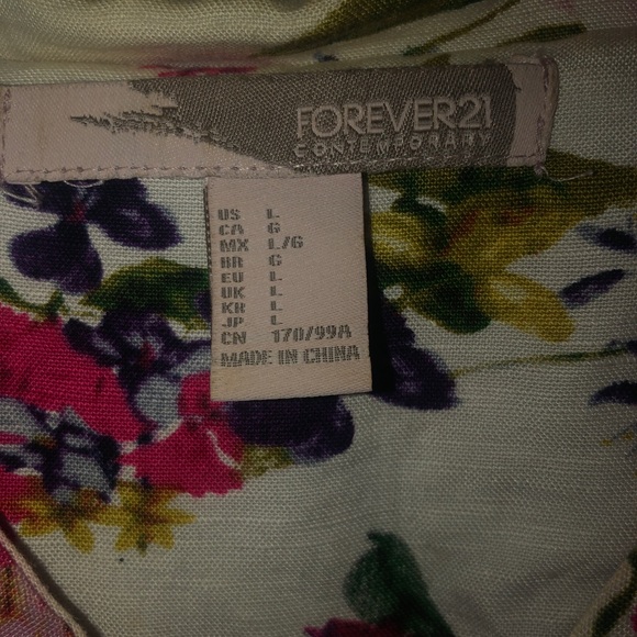 Multi-Color Floral Zip Up Jacket - Picture 4 of 4